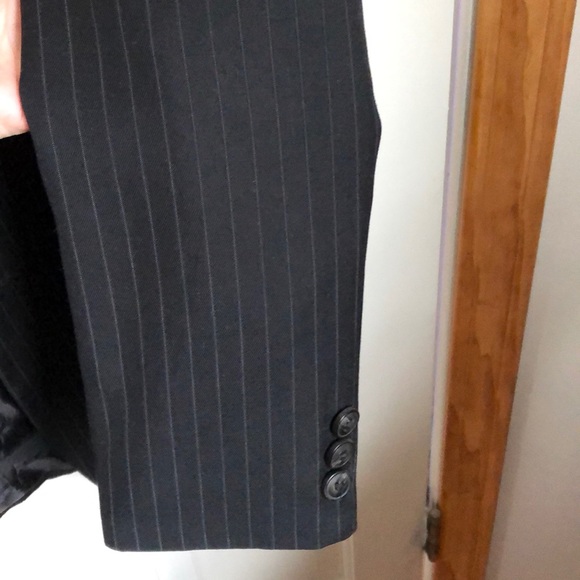 Chaps boys 14 regular striped black jacket - Picture 3 of 6